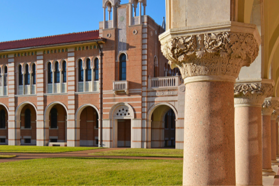a building on Rice University campus