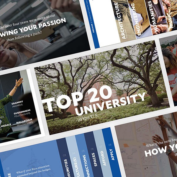 Images of Rice viewbook